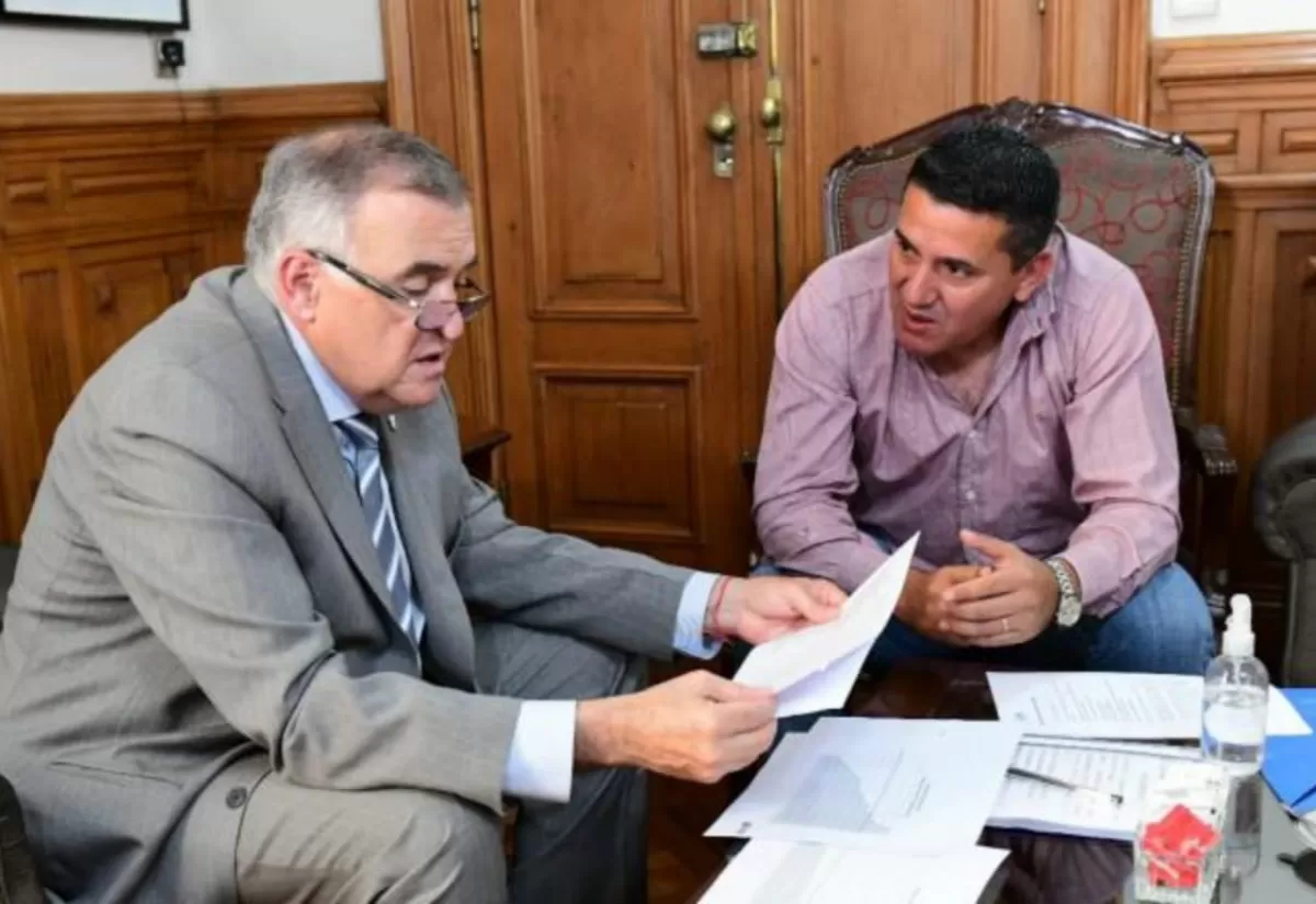 Jaldo y Acosta, en la Casa de Gobierno.