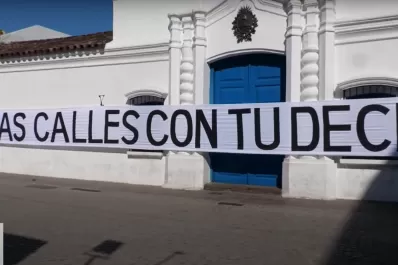 Realizaron una intervención artística en la Casa Histórica