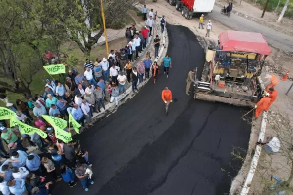 Visita a la obra en la ruta 307 en Amaicha