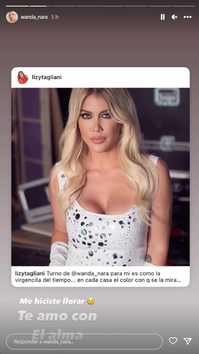 Lizy Tagliani conmovió a Wanda Nara: “me gustaría ser Zaira para ser tu hermana”