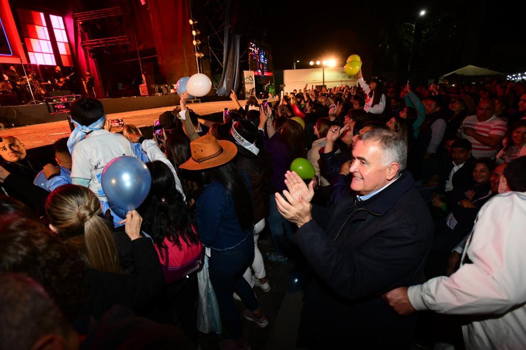 Jaldo y Manzur estuvieron juntos en la apertura del Festival de Monteros