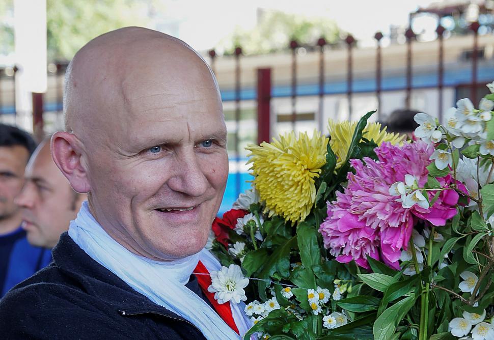 ENCARCELADO. Bialiatski denuncia al dictador bielorruso Lukashenko. 