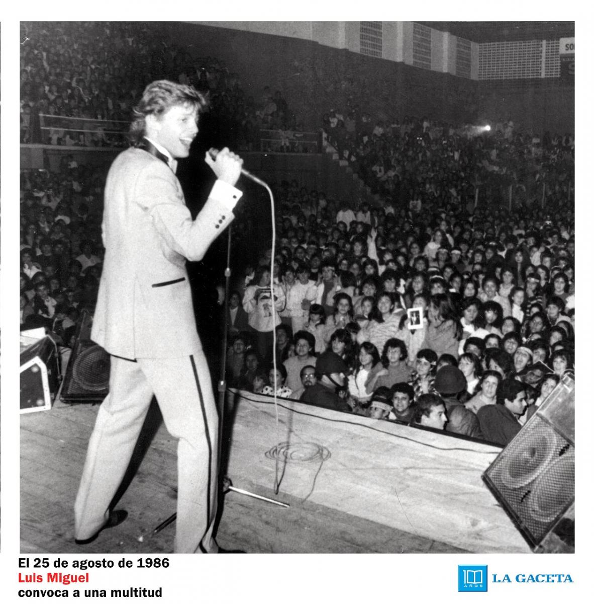 NACE UNA ESTRELLA. Jovencísimo, Luis Miguel enamora a miles de tucumanas.