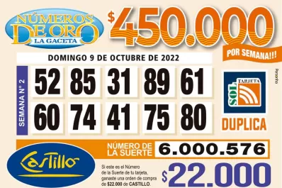 Los Números de Oro de LA GACETA