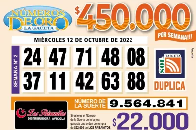 Los Números de Oro de LA GACETA