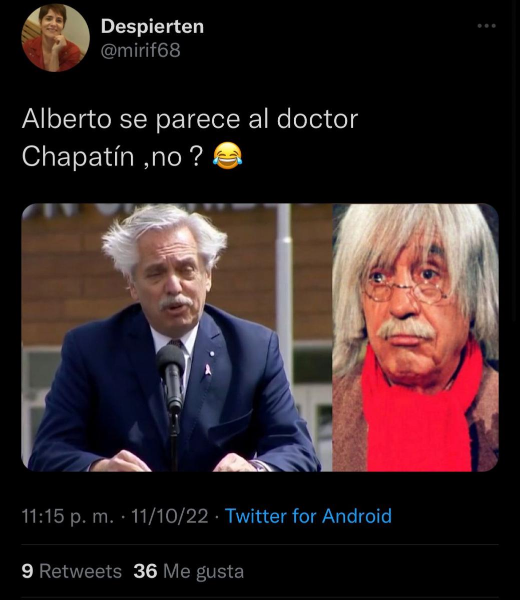 El viento neuquino sorprendió al Presidente y las redes se llenaron de memes