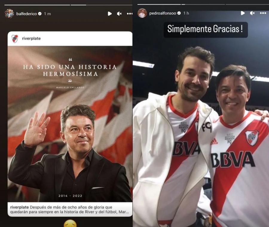 La reacción de los famosos tras la salida de Gallardo de River