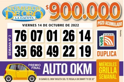 Los Números de Oro de LA GACETA