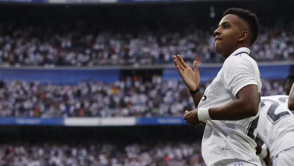 EL CIERRE. Rodrygo anotó el 3 a 1 final para sellar la victoria de Real Madrid sobre Barcelona.