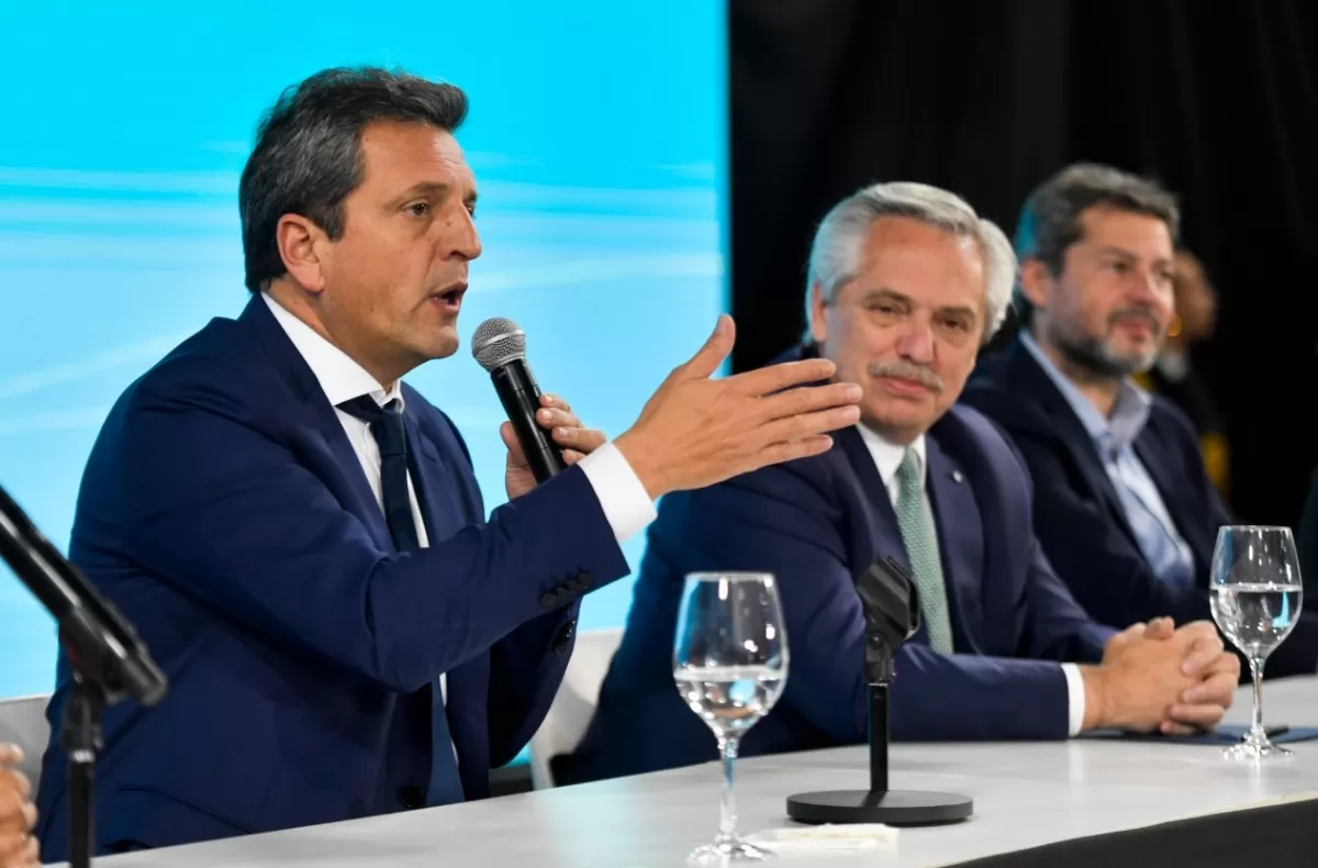 Sergio Massa y el presidente Alberto Fernández. FOTO TOMADA DE TWITTER @SergioMassa