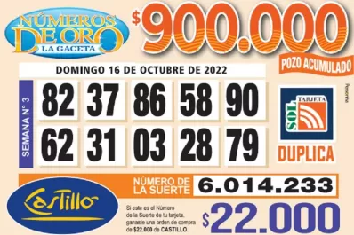 Los Números de Oro de LA GACETA