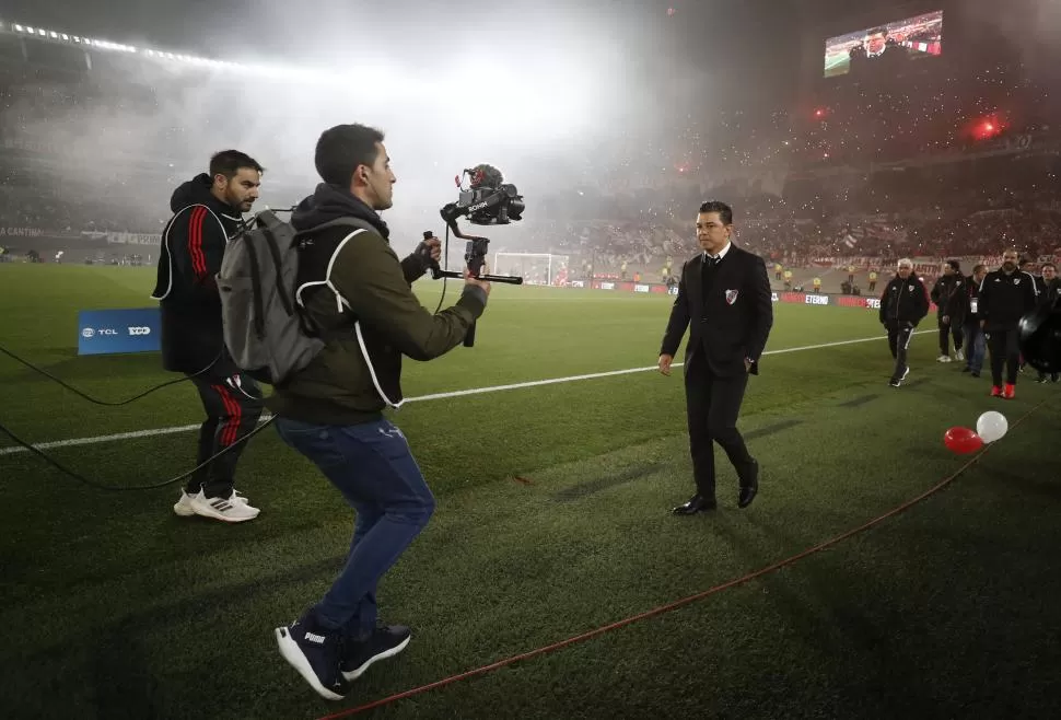 EL DT MÁS GANADOR. Gallardo dirigió por última vez a River en el Monumental.   