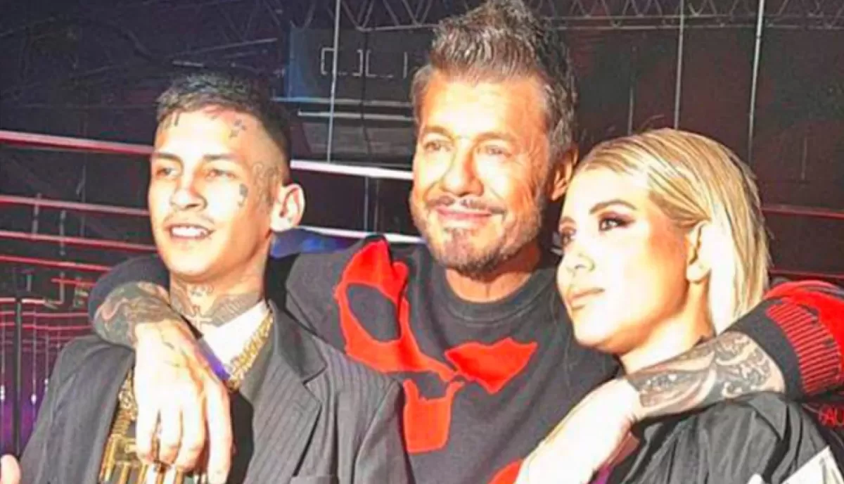 Wanda Nara acompañó a L-Gante a la fiesta de Tinelli