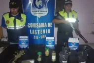 Narcomenudeo en Lastenia: encontraron flores de marihuana