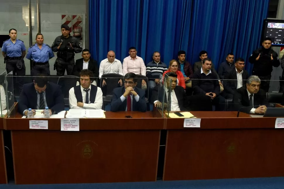 EN DEBATE. Durante el juicio oral por el crimen de Espinoza. 