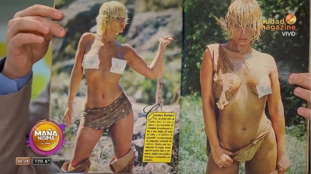 Carmen Barbieri mostró sus impactantes desnudos retro