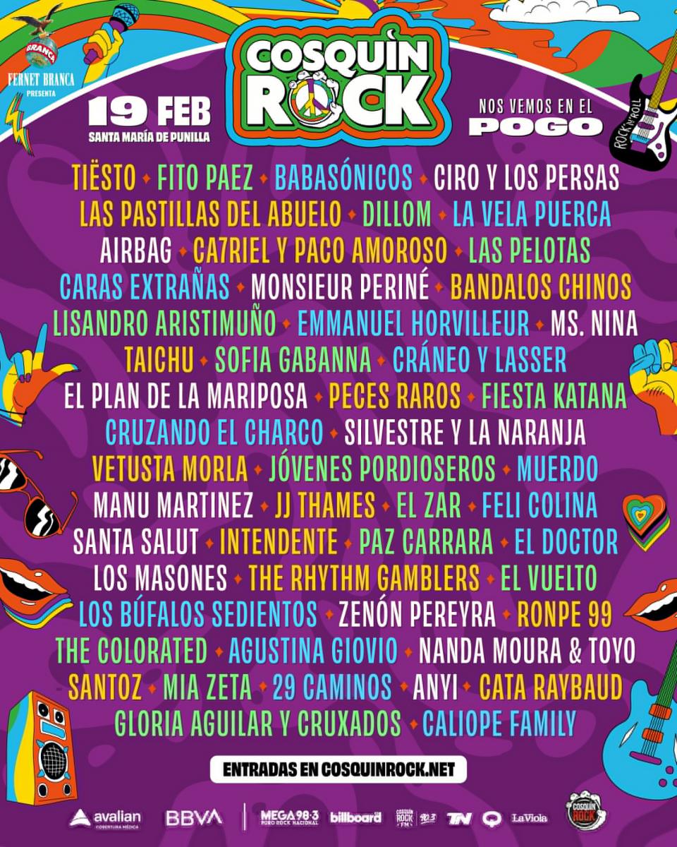 Cosquín Rock 2023 ya tiene sus primeros para su grilla