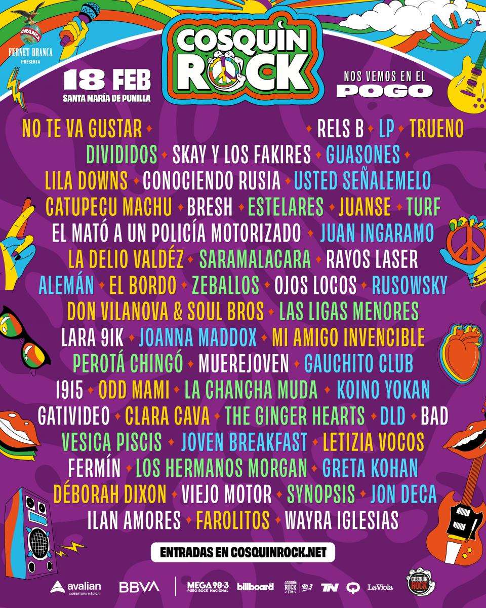 Cosquín Rock 2023 ya tiene sus primeros para su grilla