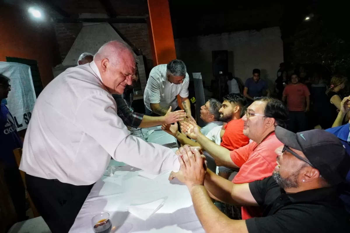 DE LIBRES DEL SUR. Federico Masso, en barrio Oeste II. Foto de Prensa LDS