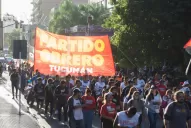 La Unidad Piquetera movilizó por el ataque a trabajadoras del Potenciar Trabajo