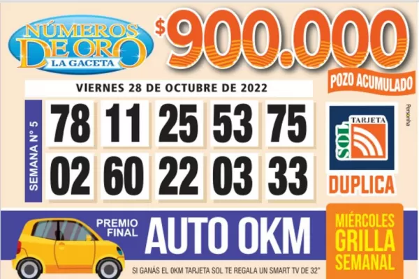 Los Números de Oro de LA GACETA