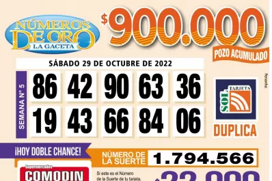 Los Números de Oro de LA GACETA