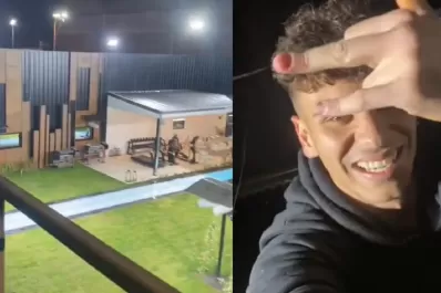 Gran Hermano: un influencer se coló en la casa y dejó un regalo en el patio