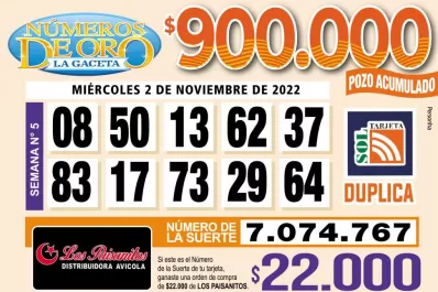 Los Números de Oro de LA GACETA