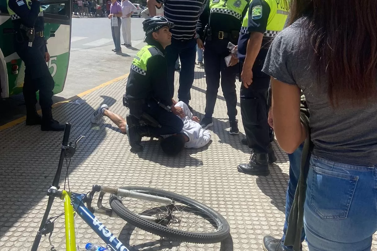 INSEGURIDAD. El sujeto fue detenido en pleno centro.