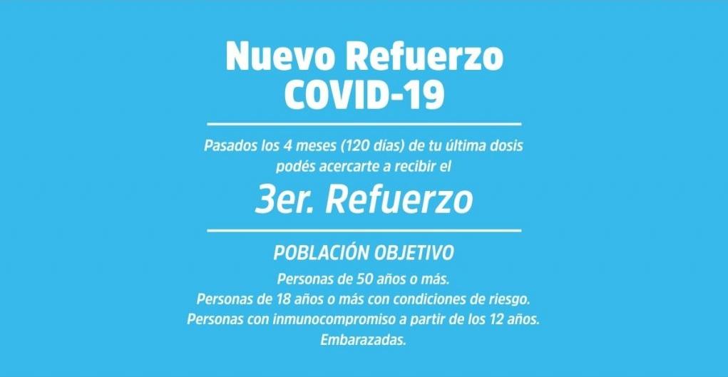 Covid-19: arrancó la vacunación del tercer refuerzo y dieron a conocer los nodos