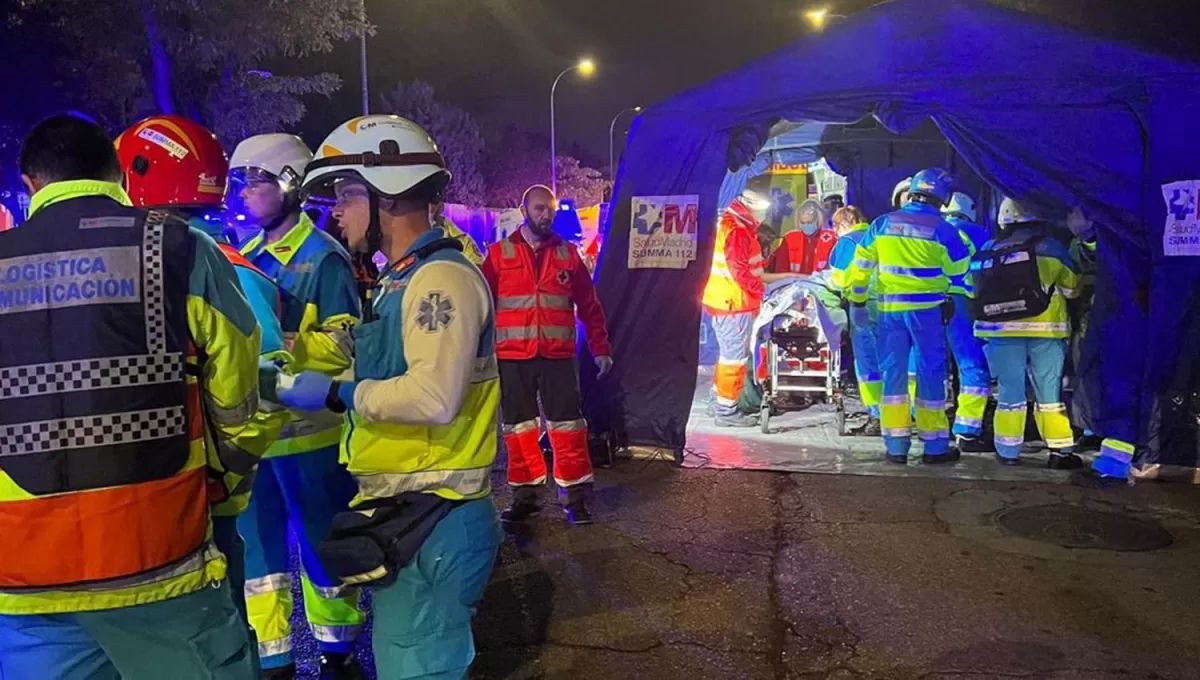 ASISTENCIA. Los heridos debieron ser trasladados a diferentes hospitales de la comunidad de Madrid.