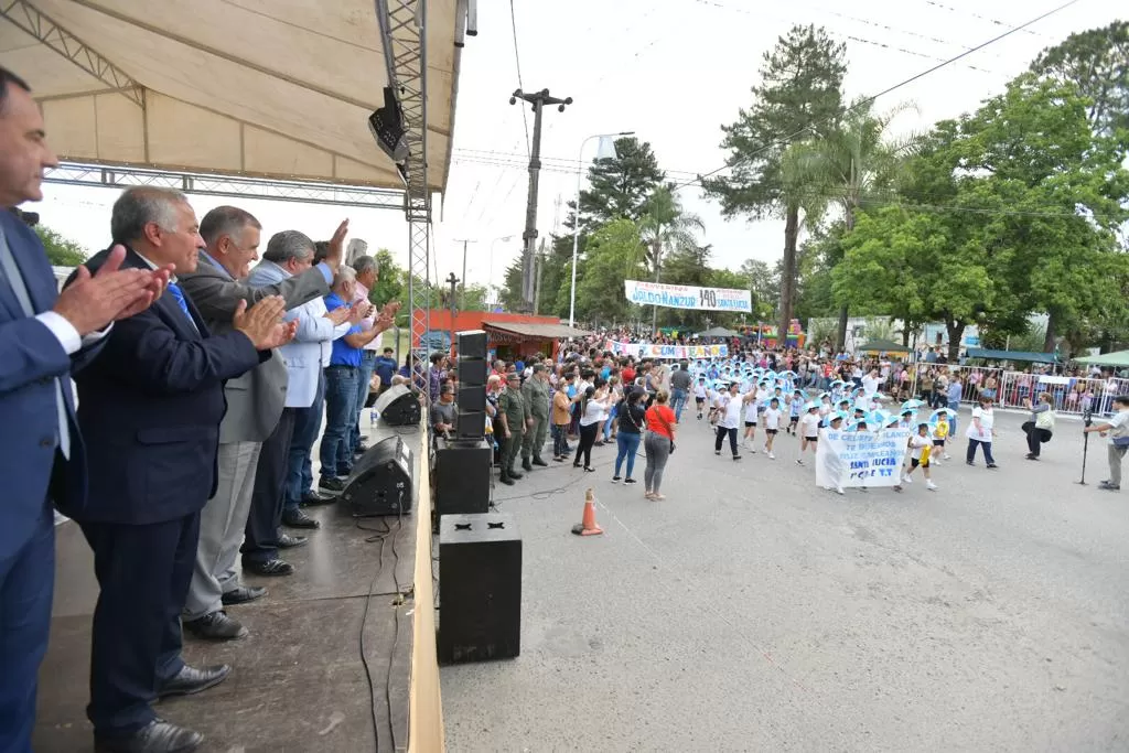 OSVALDO JALDO EN EL ACTO DE Santa Lucía. 