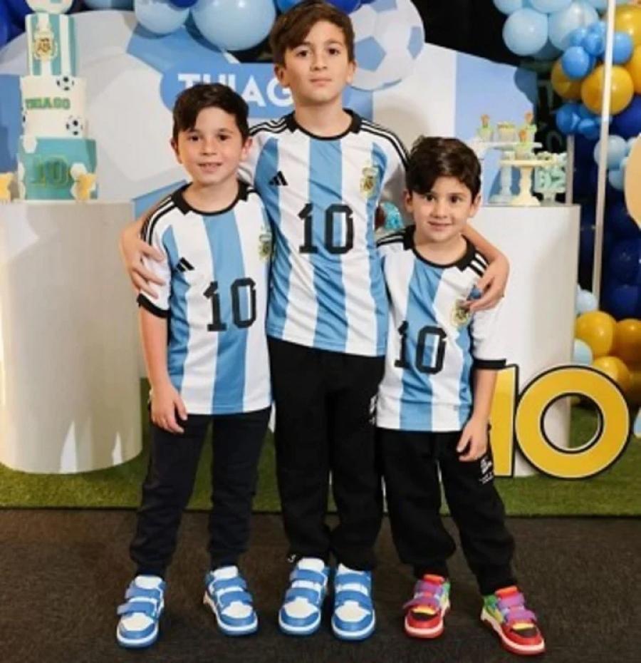 Fotos: el cumpleaños temático de Thiago Messi y el increíble look de Antonela Roccuzzo