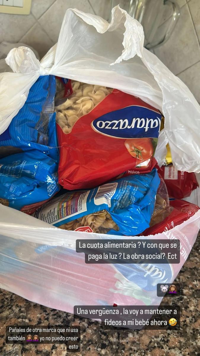 L-Gante le hizo una promesa después de pagar la cuota alimentaria con fideos: “lo mío será tuyo”