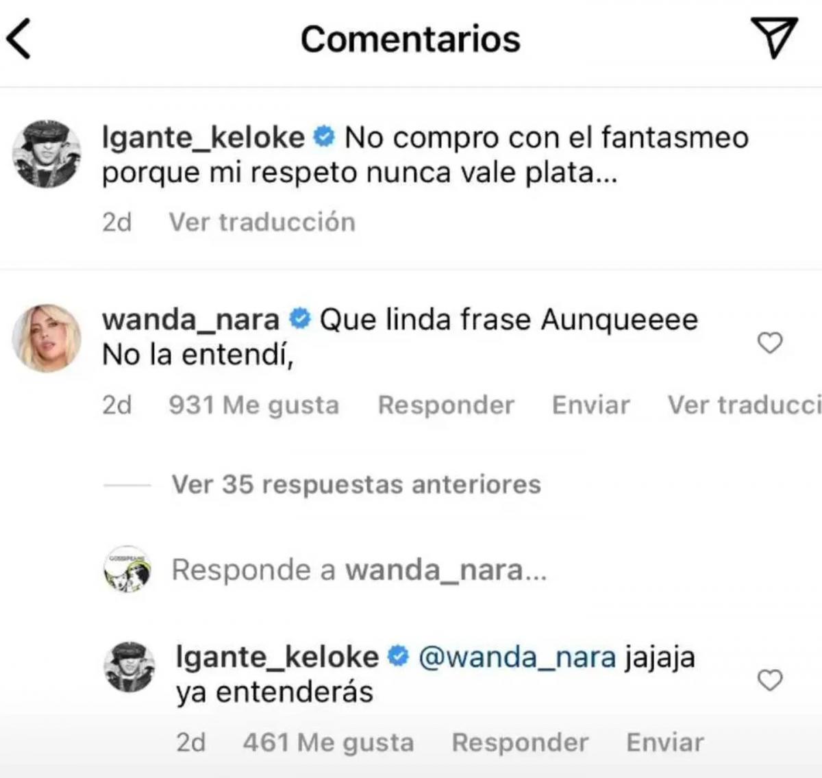 La desilusión de L-Gante al ver que Wanda Nara volvió con Icardi: “mi respeto no vale plata”