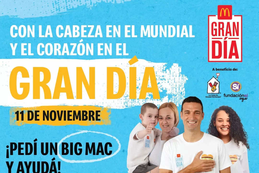 McDonald’s comienza la preventa anticipada para su jornada solidaria Gran Día