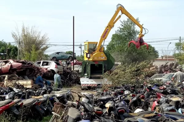 Compactaron 750 rodados: operativo “antichatarra” en Concepción
