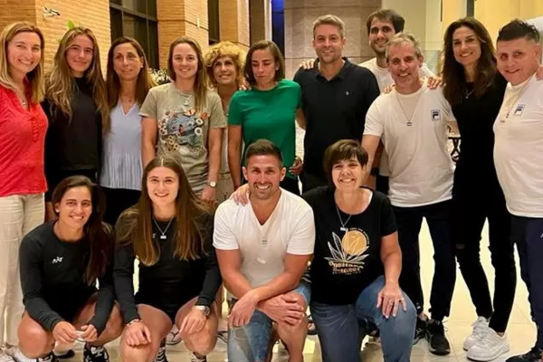 Gabriela Sabatini vino a Tucumán para alentar al equipo argentino en la Billie Jean King Cup