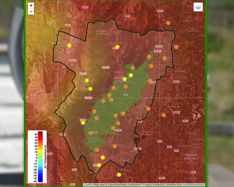 EN DETALLE. Mapas de temperatura y de duración pueden verse en el sitio http://agromet.eeaoc.gob.ar, de la Eeaoc. agromet.eeaoc.gob.ar