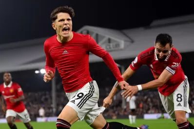 Garnacho le dio el triunfo al Manchester United ante Fulham en el último minuto