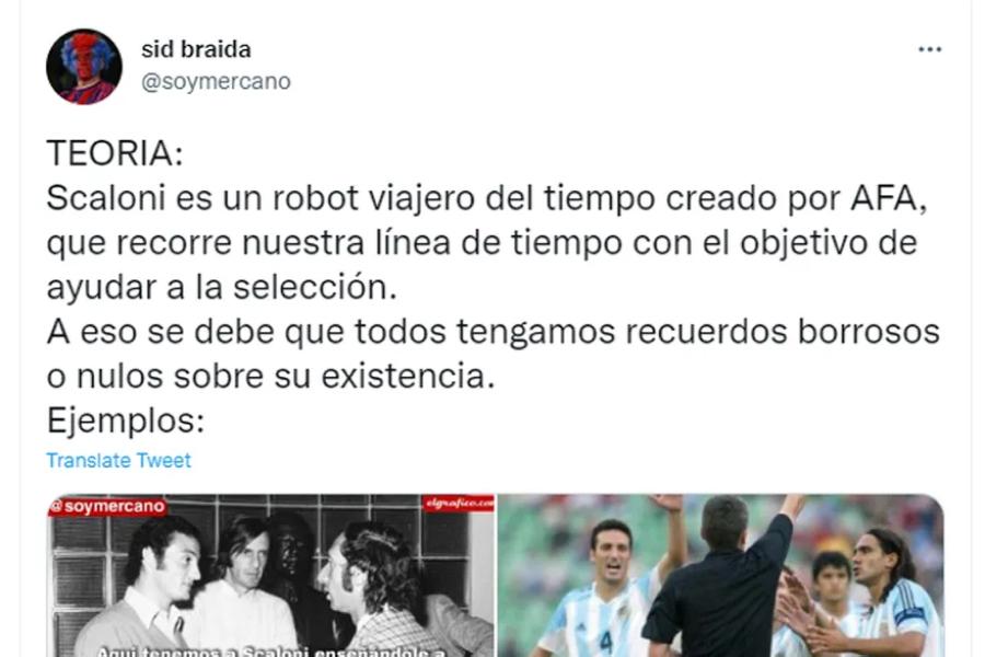 Mundial de Qatar 2022: Lionel Scaloni se refirió a la teoría viral del “viajero en el tiempo”