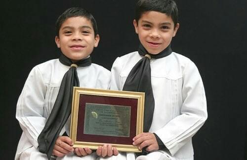 HACE 15 AÑOS. Los Mellizos Díaz, premiados en 2007 en la fiesta de la Empanada. 