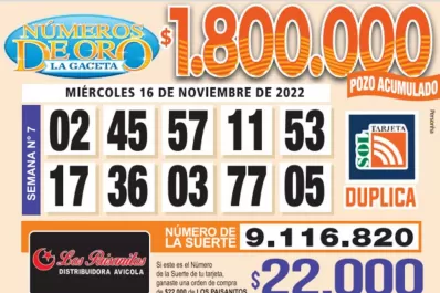 Los Números de Oro de LA GACETA