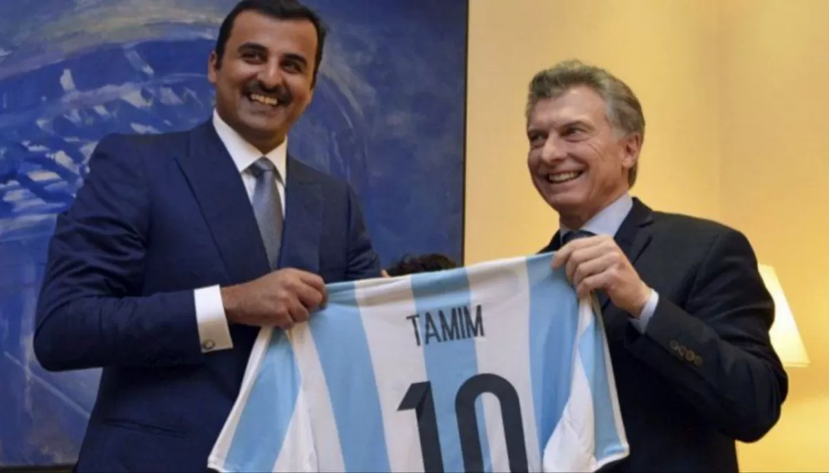 Mauricio Macri, en Qatar.