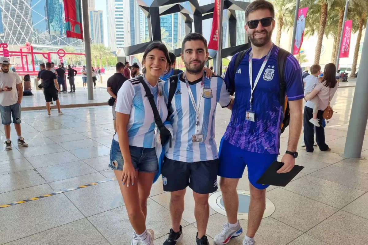 EN QATAR. Los tucumanos, presentes en el Mundial. LA GACETA / FOTO DE GUILLERMO MONTI - ENVIADO ESPECIAL