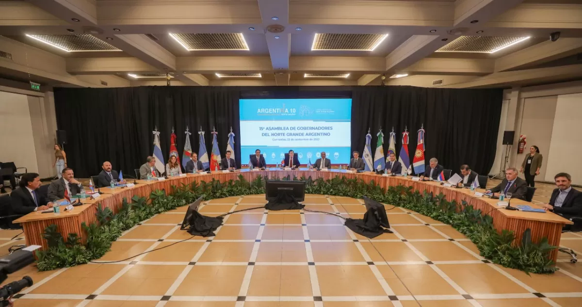 EN CORRIENTES. Jaldo participó de la reunión del Norte Grande. Foto de Prensa Gobernación