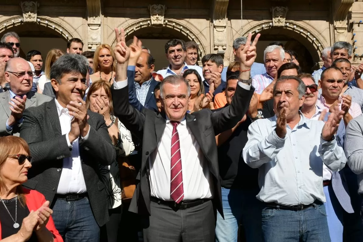 EN CASA DE GOBIERNO. Osvaldo Jaldo, durante un acto oficial celebrado este jueves. Foto de Prensa Gobernación