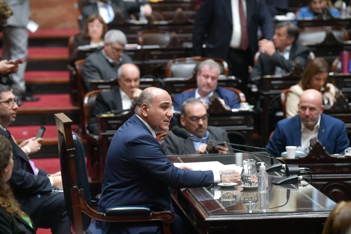 EN EL CONGRESO. Juan Manzur, jefe de Gabinete de la Nación. Foto de Prensa JDG