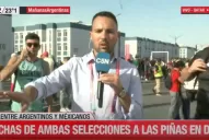 Mundial de Qatar 2022: el tenso momento en el que la policía obligó a cortar un móvil en vivo de C5N