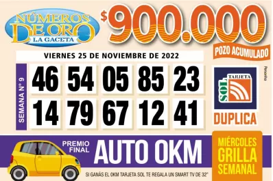 Los Números de Oro de LA GACETA